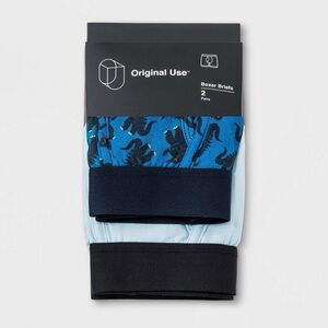 Original Use Men's Blue Godzilla Boxer Briefs 2pk Size XS